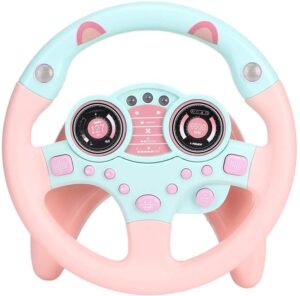 Yinuoday Steering Wheel Toy with Lights Music