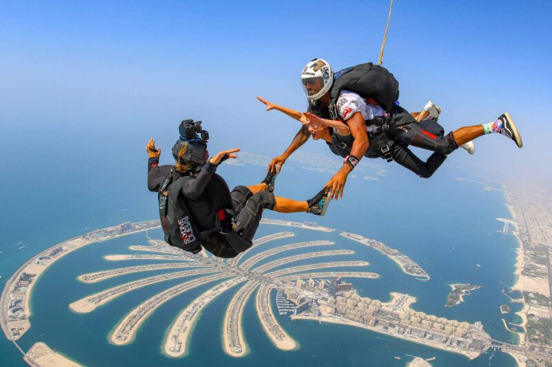 Dubai Skydiving Over the Palm