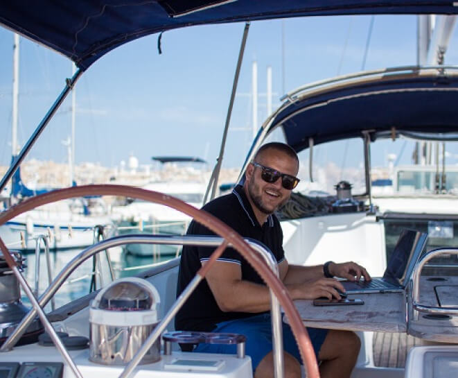charter a private yacht